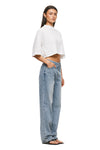 THE ALEX CROPPED WHITE TEE | MODEL