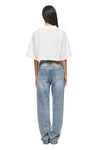 THE ALEX CROPPED WHITE TEE | MODEL
