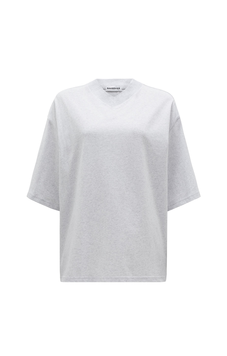 THE ALEX GREY MARLE V-NECK TEE | GHOST