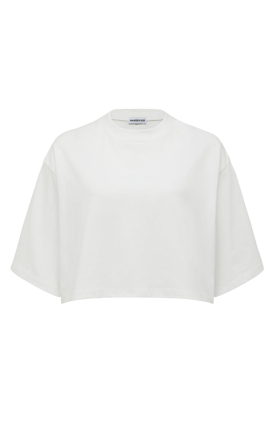 THE ALEX WHITE CROPPED TEE | GHOST