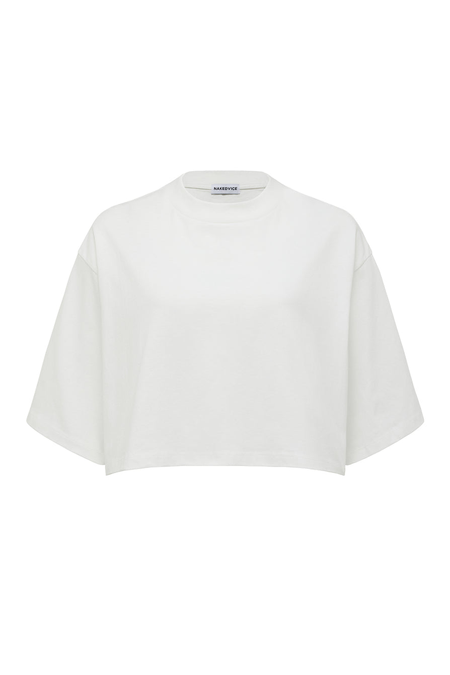 THE ALEX WHITE CROPPED TEE | GHOST