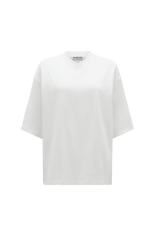 THE ALEX WHITE V-NECK TEE 