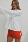 THE ARCHIE WHITE LONGSLEEVE TOP | CAMPAIGN