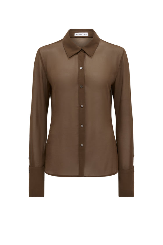 THE ARIEL MOCHA SHIRT