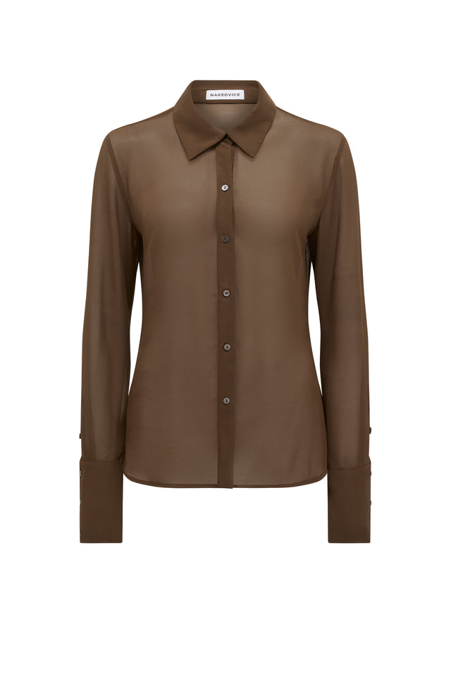 THE ARIEL MOCHA SHIRT 