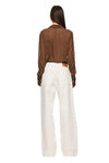 THE ARIEL MOCHA SHIRT | MODEL