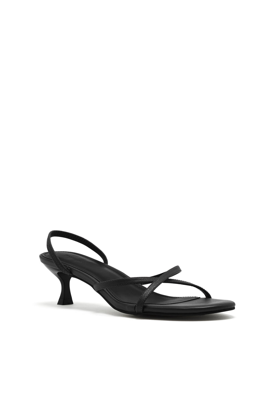 THE AYDA BLACK HEEL | GHOST