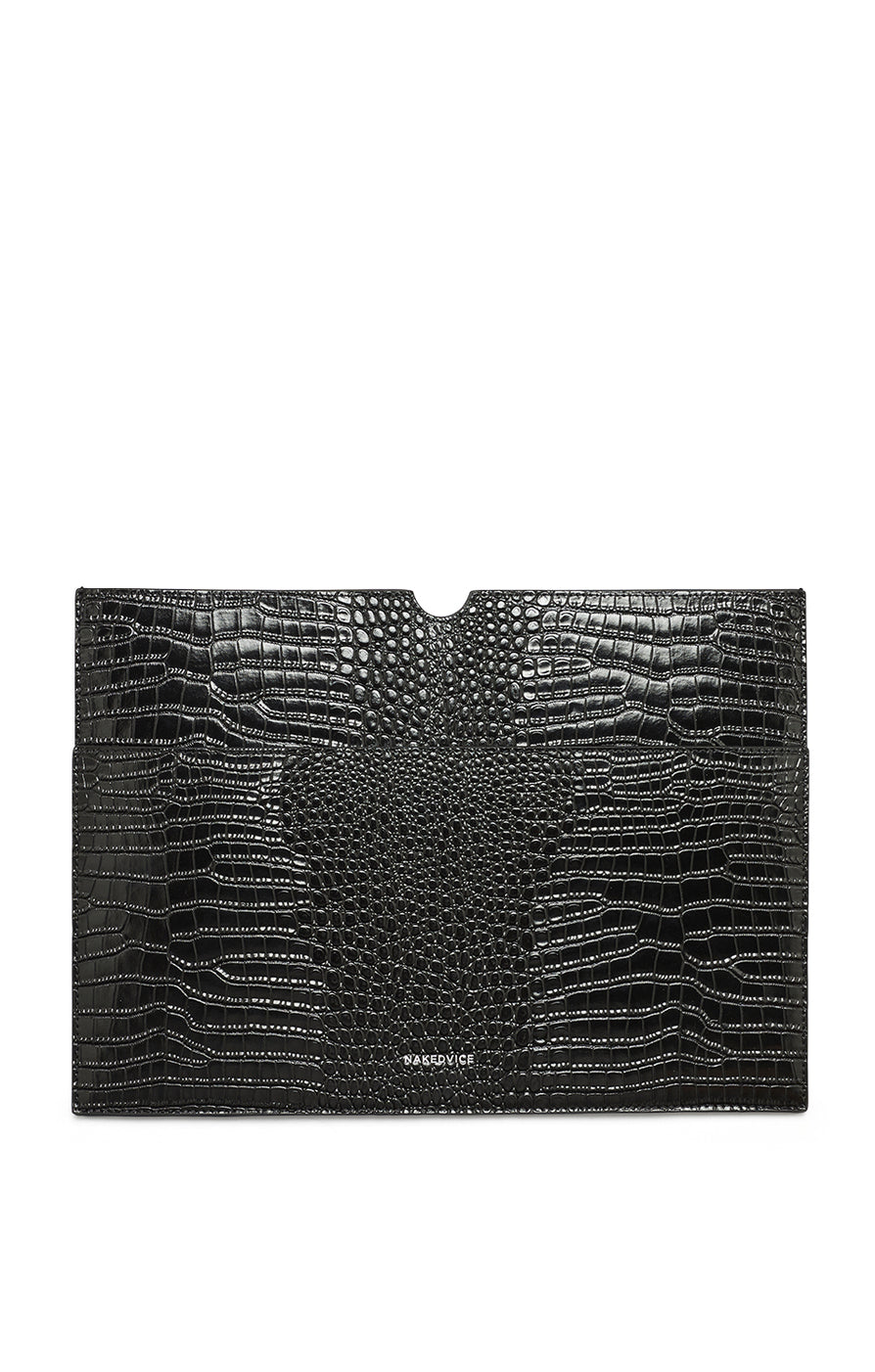 THE BASS BLACK CROC LAPTOP SLEEVE | GHOST