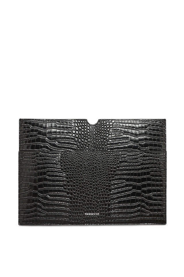 THE BASS BLACK CROC LAPTOP SLEEVE 