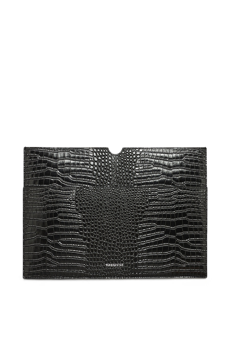 THE BASS BLACK CROC LAPTOP SLEEVE | GHOST