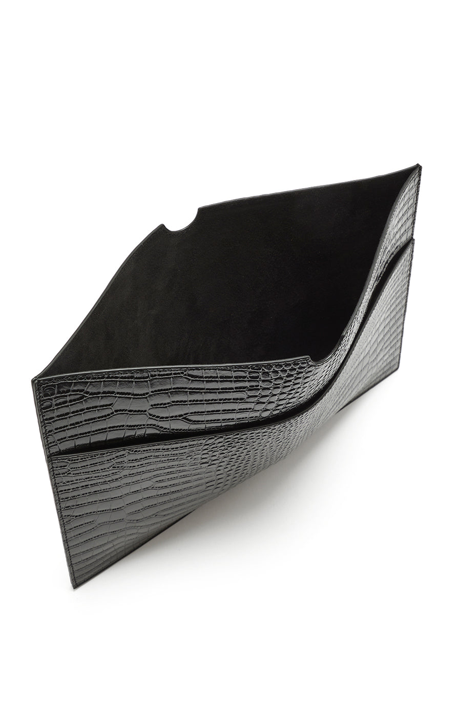 THE BASS BLACK CROC LAPTOP SLEEVE | GHOST