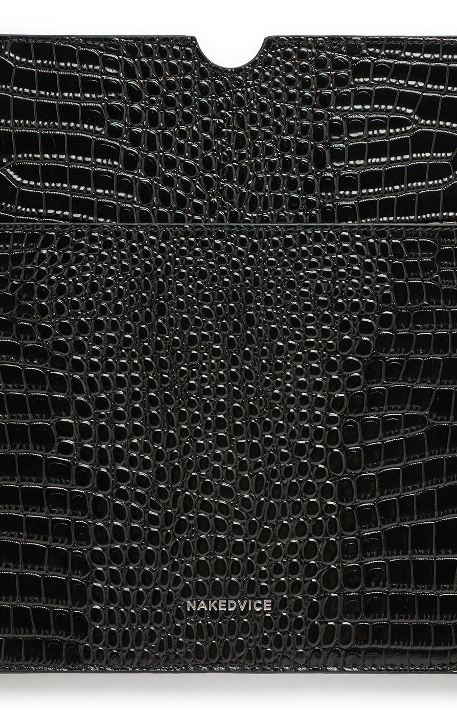 THE BASS BLACK CROC LAPTOP SLEEVE | GHOST