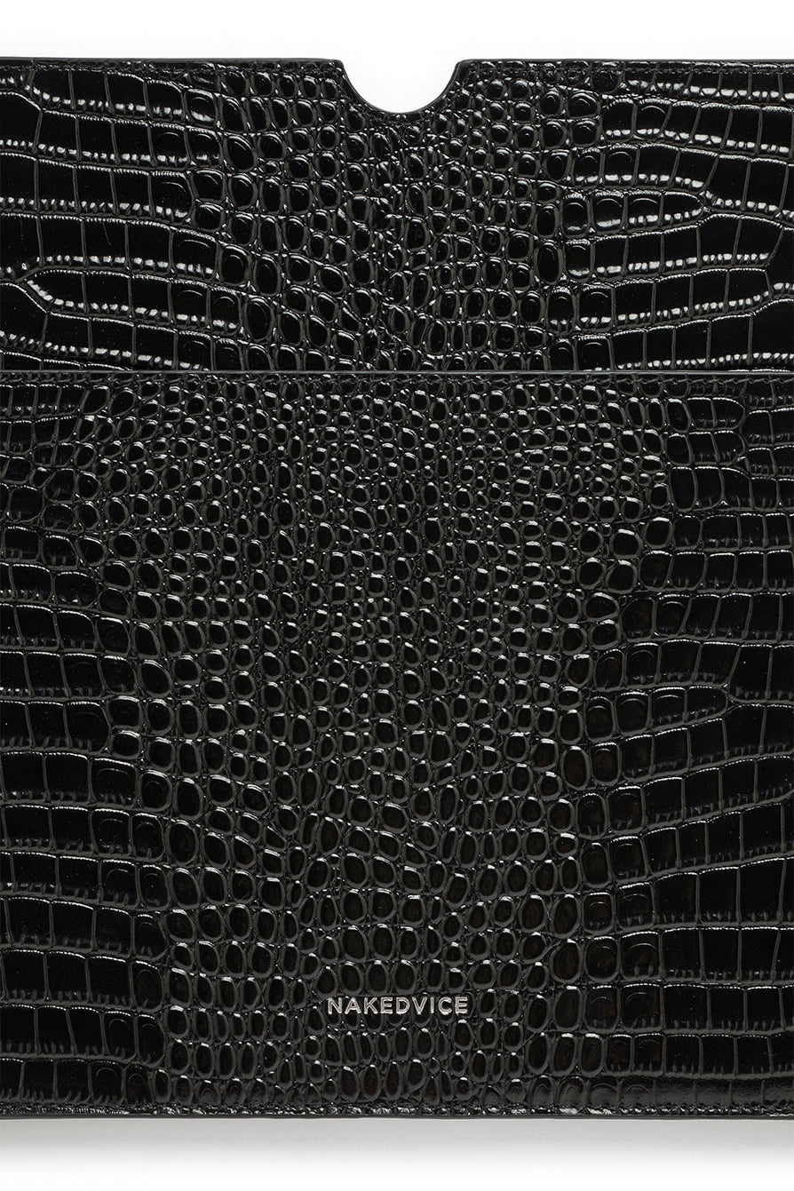 THE BASS BLACK CROC LAPTOP SLEEVE | GHOST