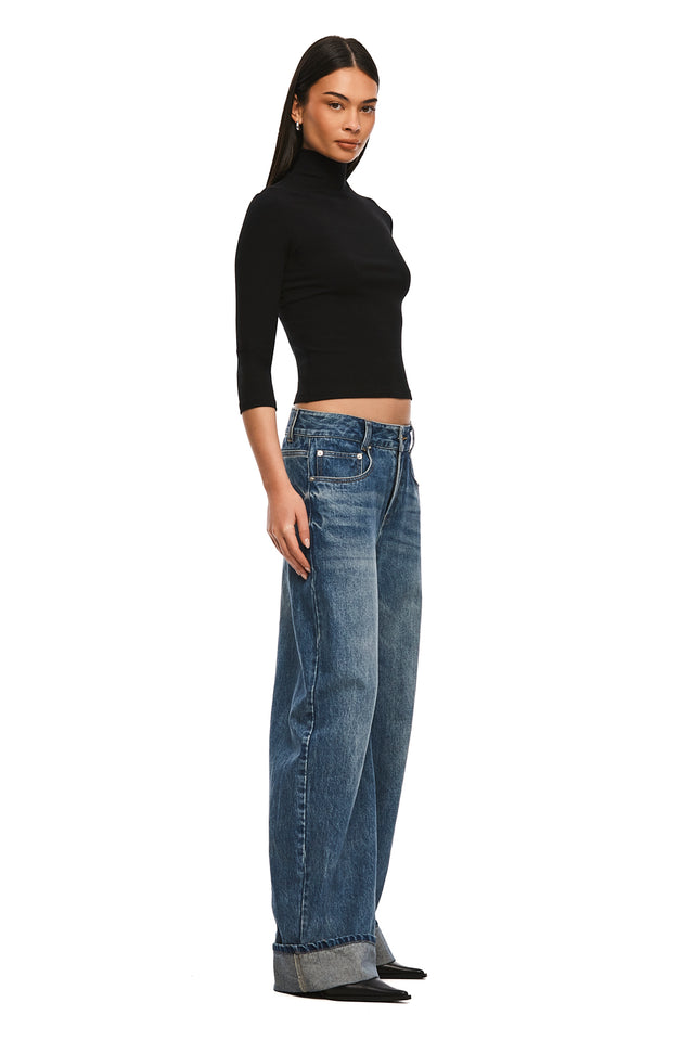 THE JENSEN TRUE BLUE CUFFED JEAN 