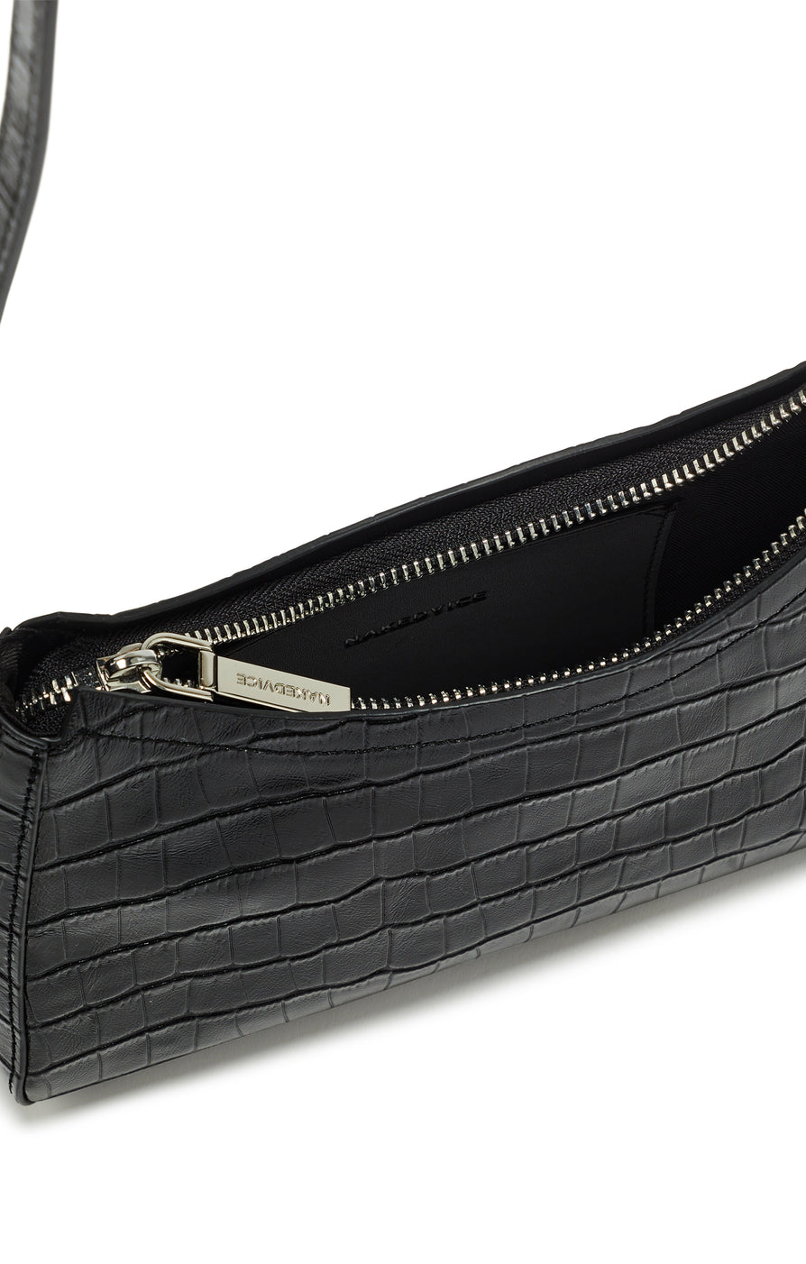THE BRIAR BLACK CROC EMBOSSED MINI BAG | GHOST