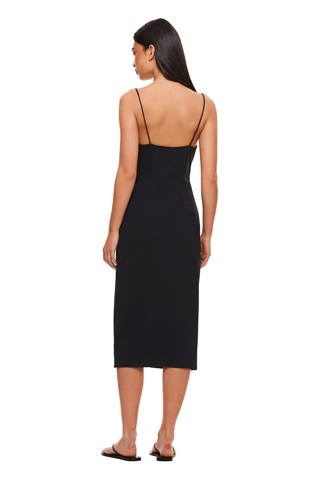 THE CARA BLACK MIDI DRESS 