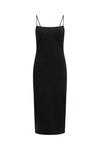 THE CARA BLACK MIDI DRESS | GHOST