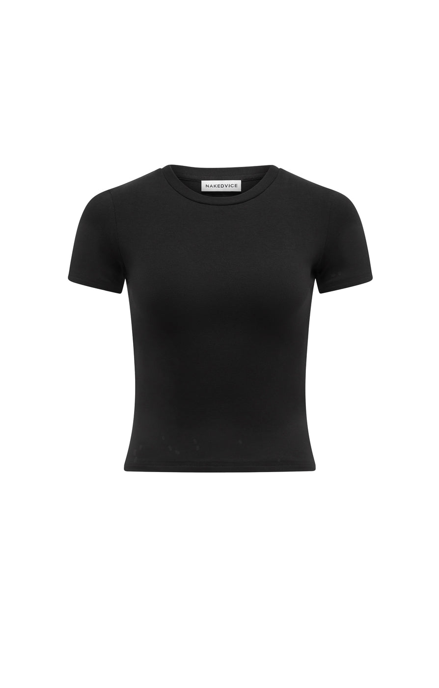 THE CARLY BLACK TEE | GHOST