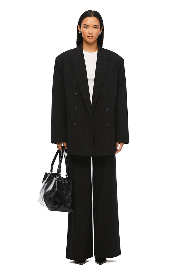 THE ROMAN PINSTRIPE BLAZER 