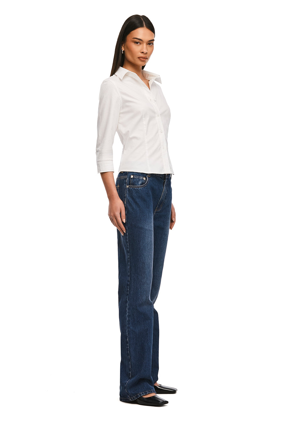 THE CECE WHITE SHIRT | model