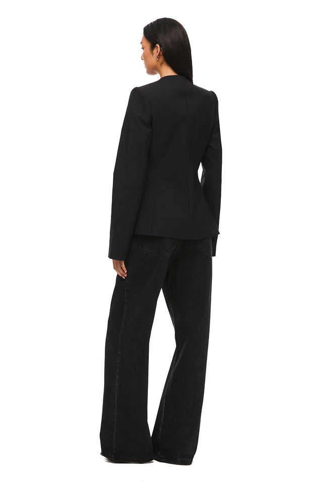 THE CELINE COLLARLESS BLAZER 