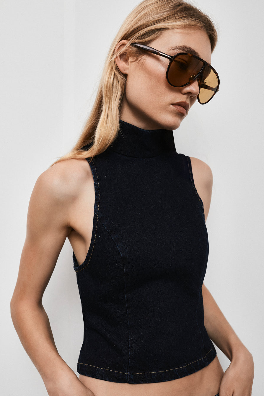 THE LYNCH DARK INDIGO TOP | campaign