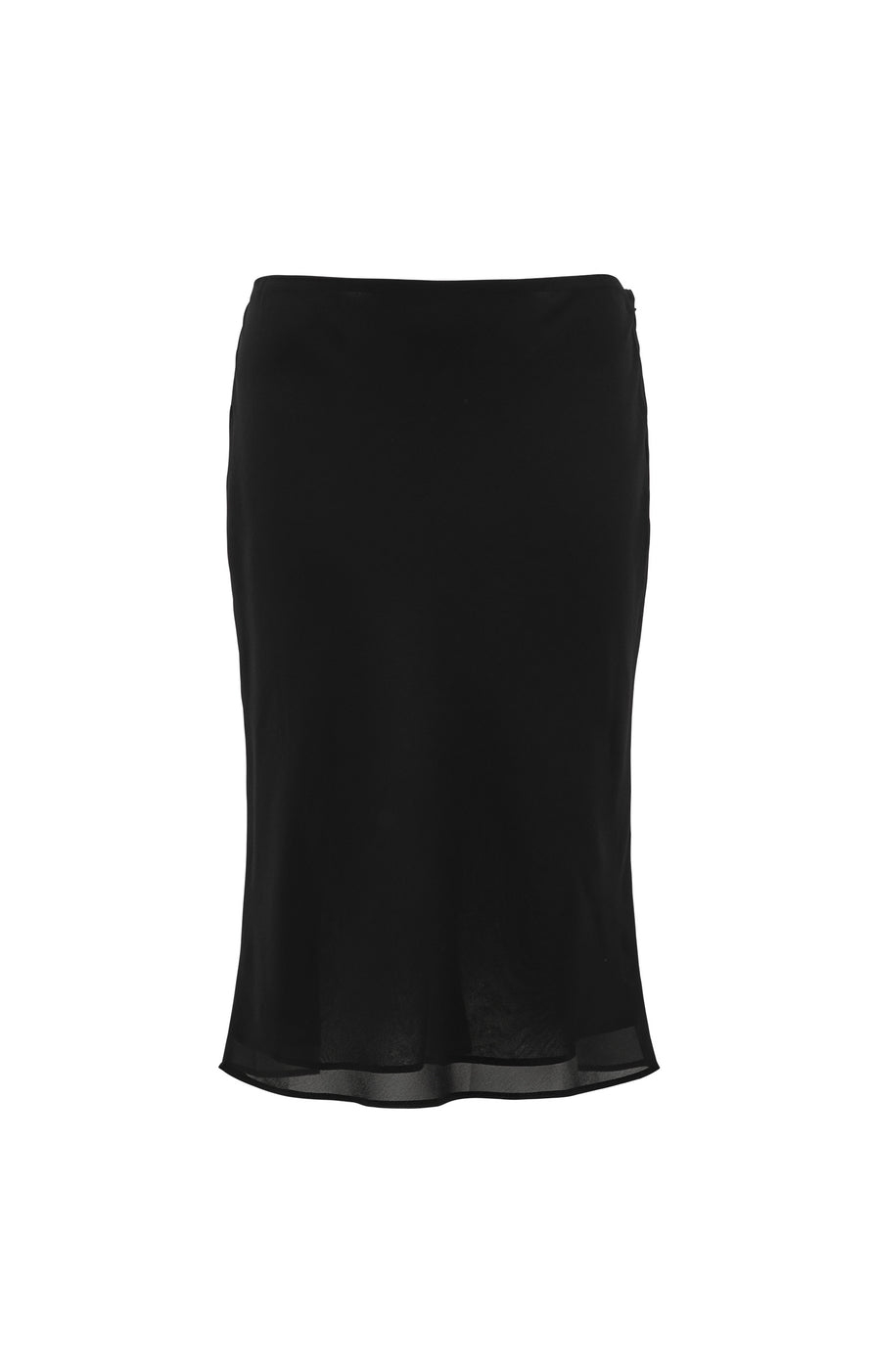 THE DAISY BLACK MIDI SKIRT | ghost