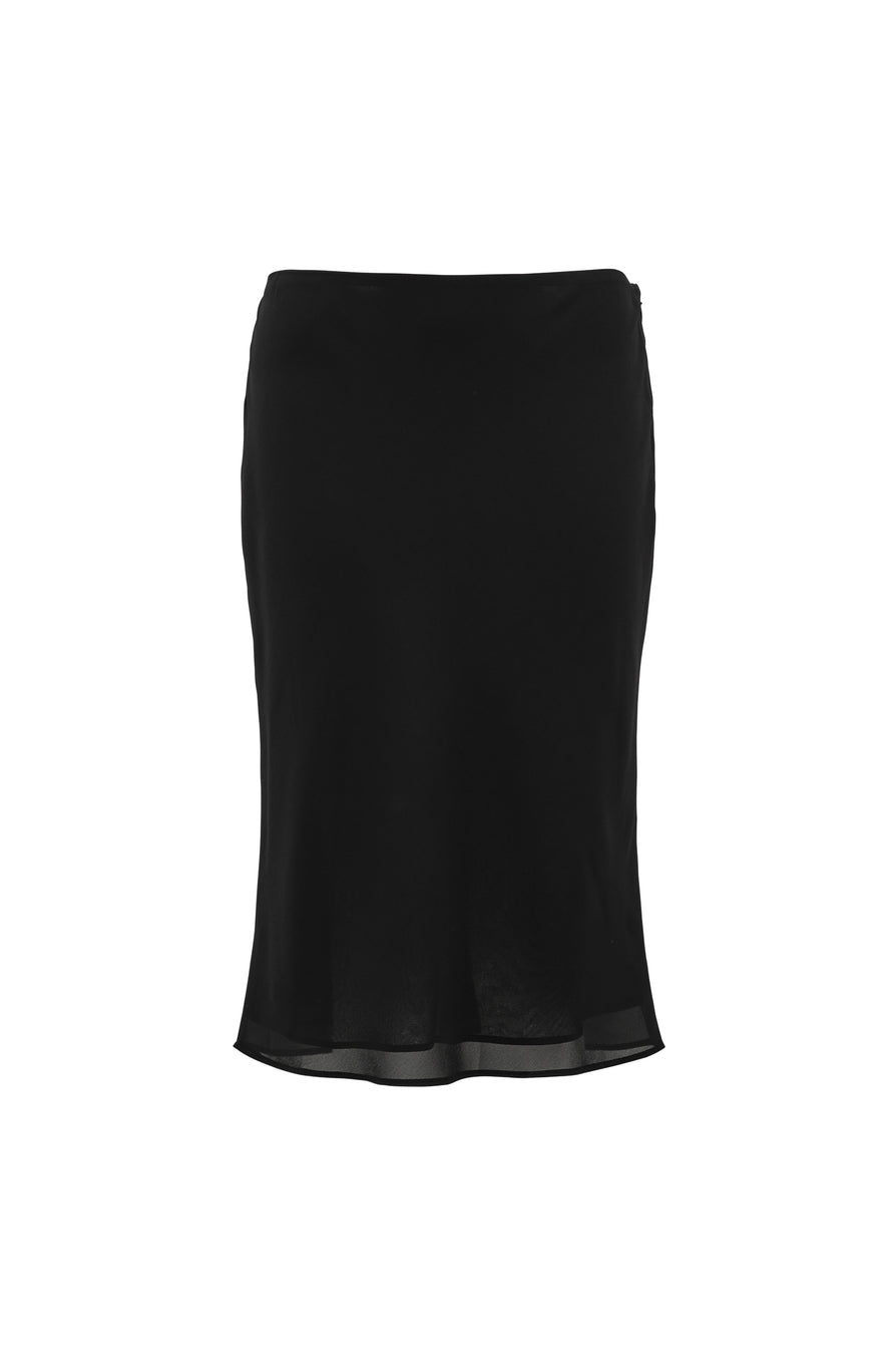 THE DAISY BLACK MIDI SKIRT | ghost