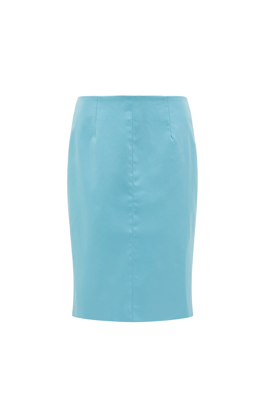 THE DEMPSEY AQUAMARINE MIDI SKIRT. | ghost