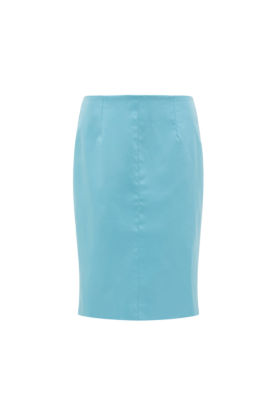THE DEMPSEY AQUAMARINE MIDI SKIRT. | ghost
