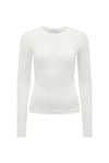 THE DOVE WHITE LONG-SLEEVE TOP