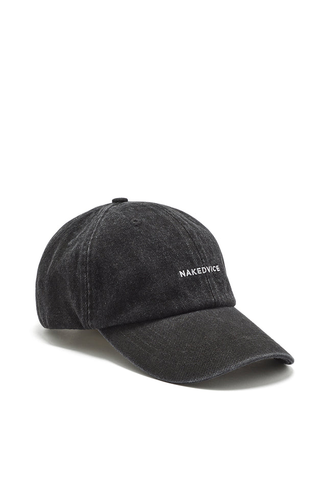 THE ESSENTIALS BLACK DENIM CAP 