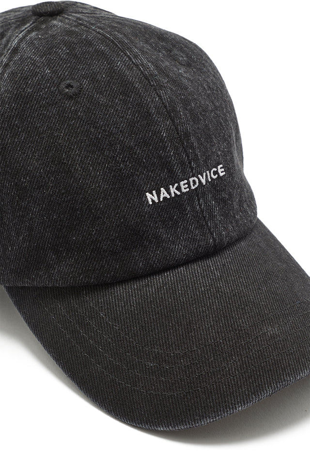 THE ESSENTIALS BLACK DENIM CAP 
