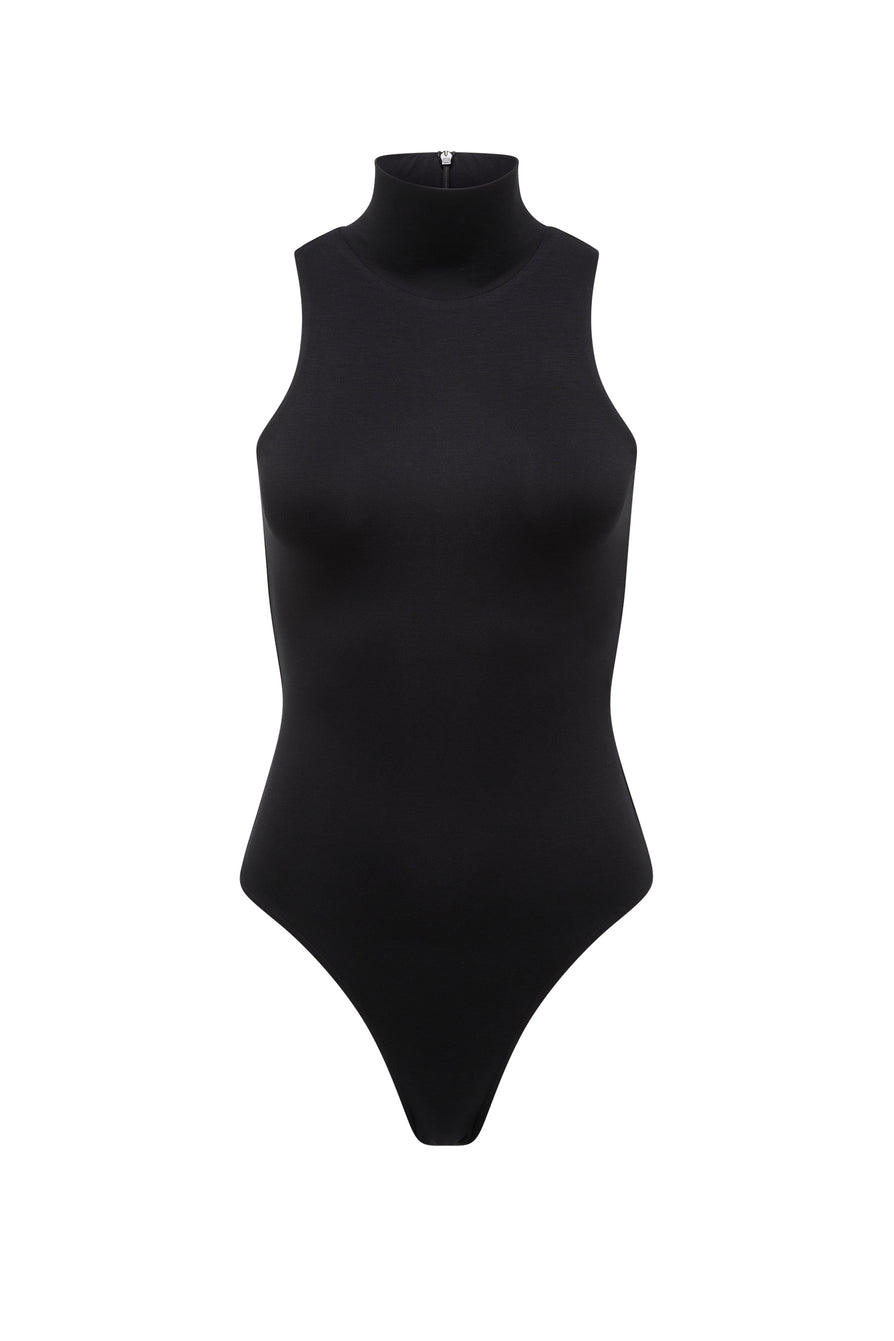 THE FINLEY BLACK BODYSUIT | GHOST