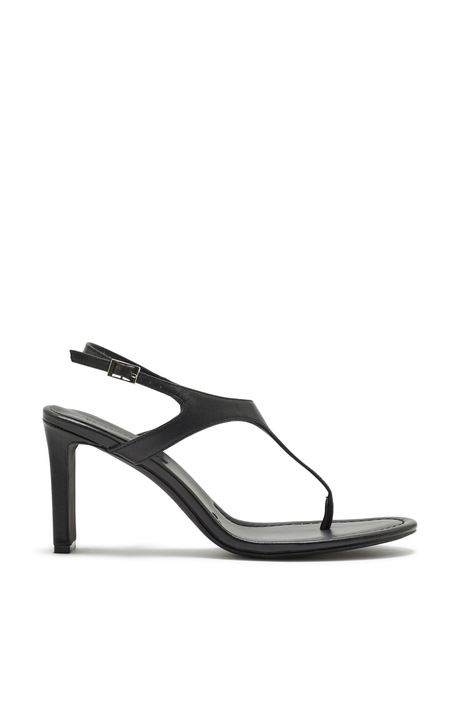THE GIA BLACK THONG HEEL | GHOST
