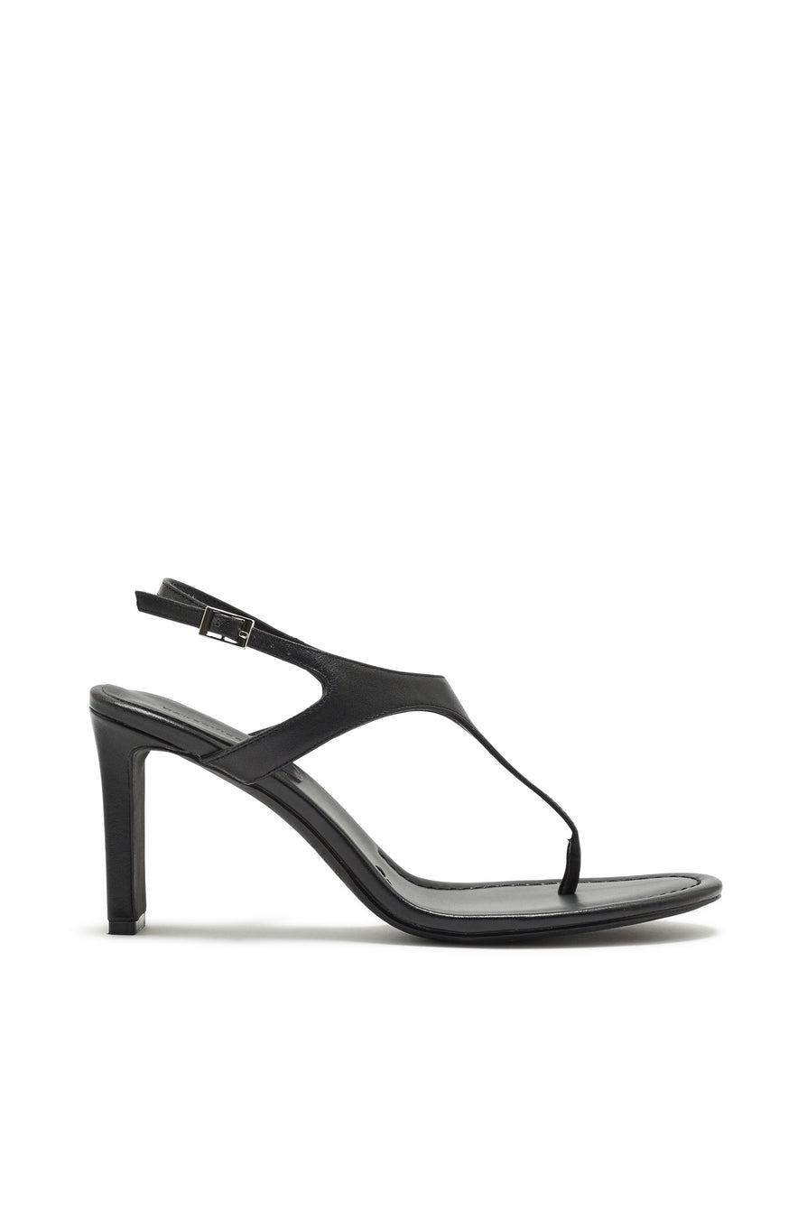 THE GIA BLACK THONG HEEL | GHOST