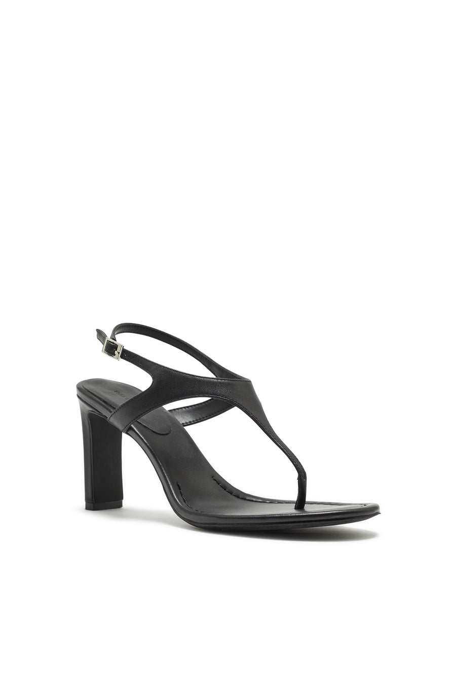 THE GIA BLACK THONG HEEL | GHOST