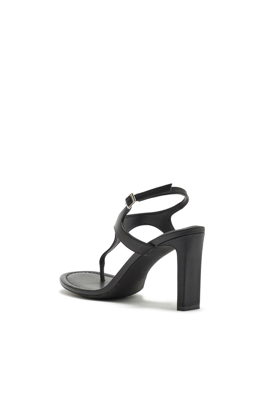 THE GIA BLACK THONG HEEL | GHOST