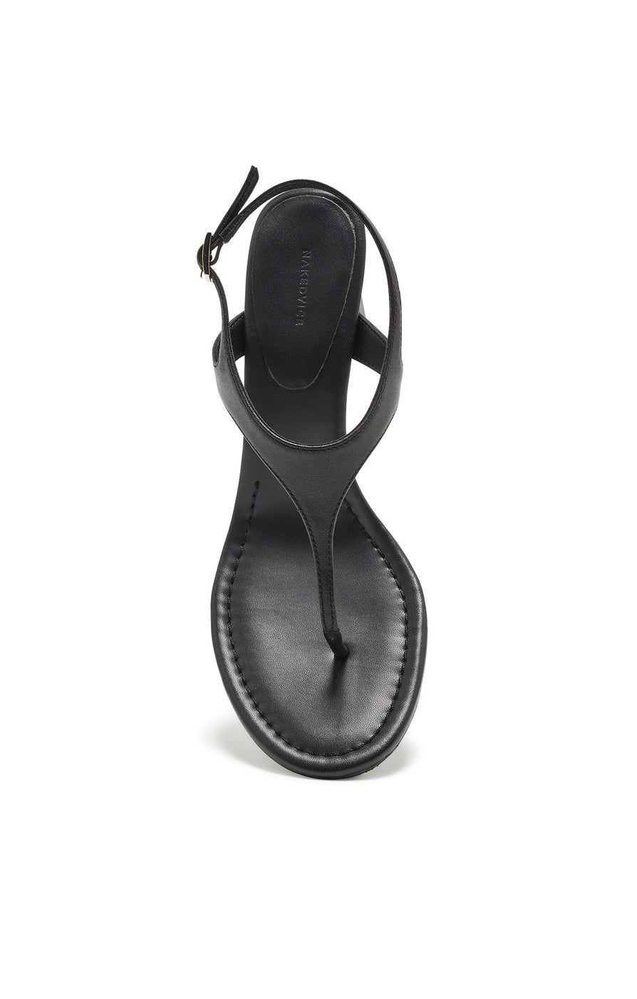 THE GIA BLACK THONG HEEL | GHOST