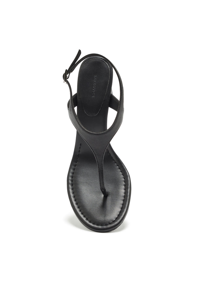 THE GIA BLACK THONG HEEL 