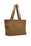 THE GINA MOCHA SUEDE BAG | GHOST
