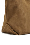 THE GINA MOCHA SUEDE BAG | GHOST