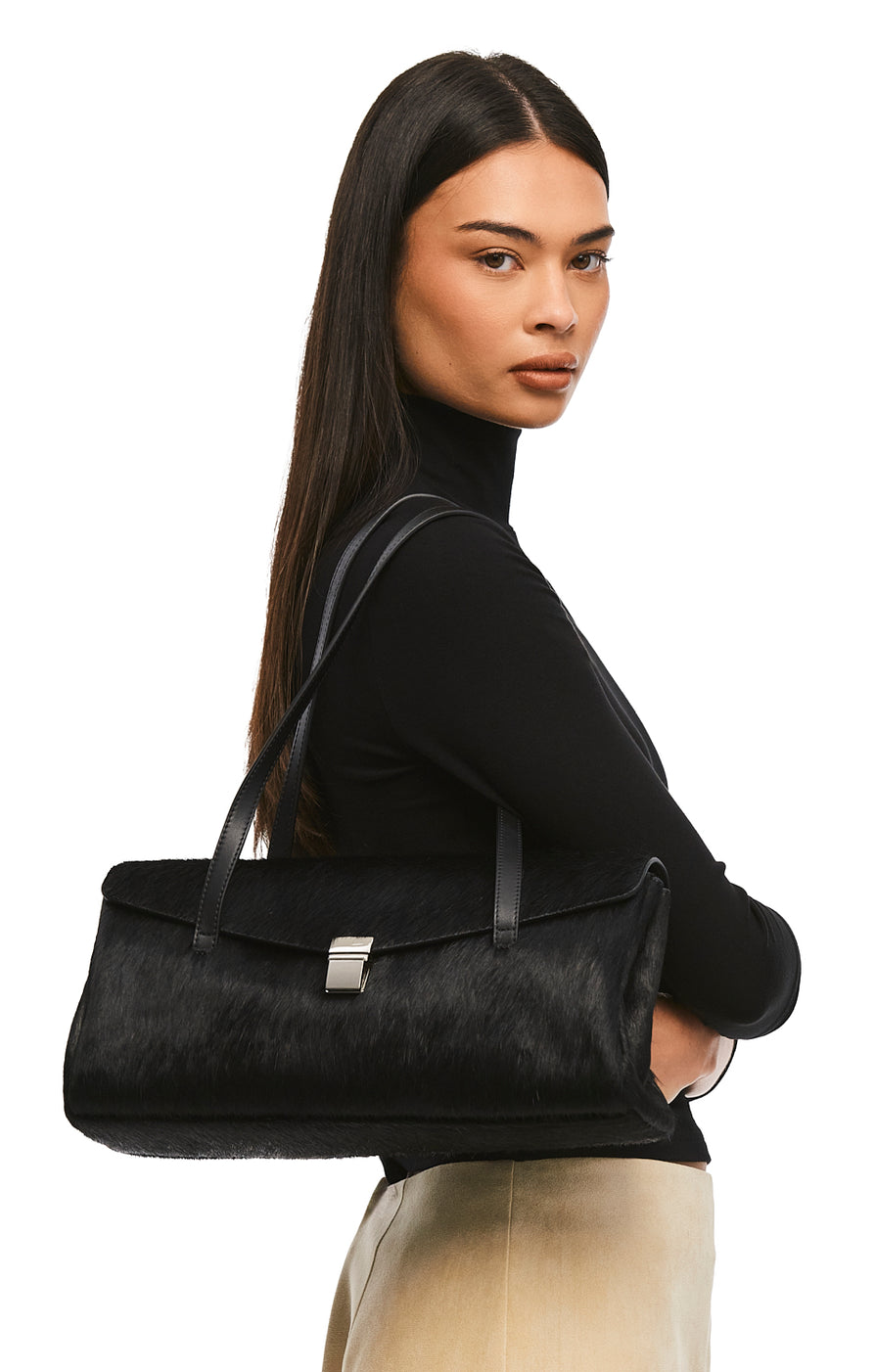 THE ABEL BLACK PONY HAIR BAG | mode