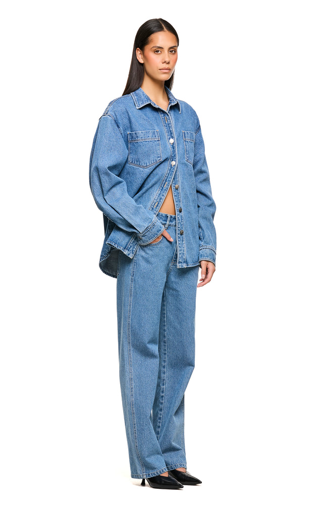 THE HENDRIX MID BLUE SHIRT 