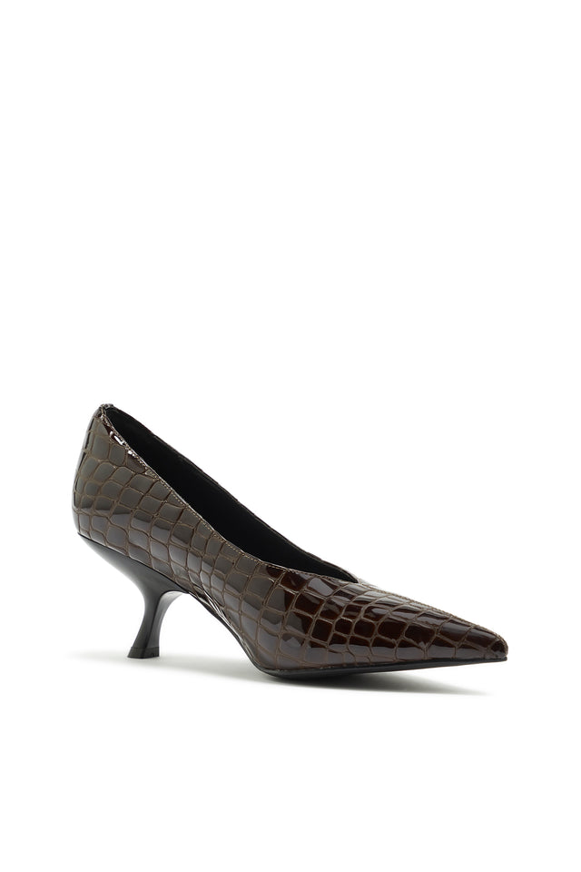 THE HILTON CHOC CROC HEEL 
