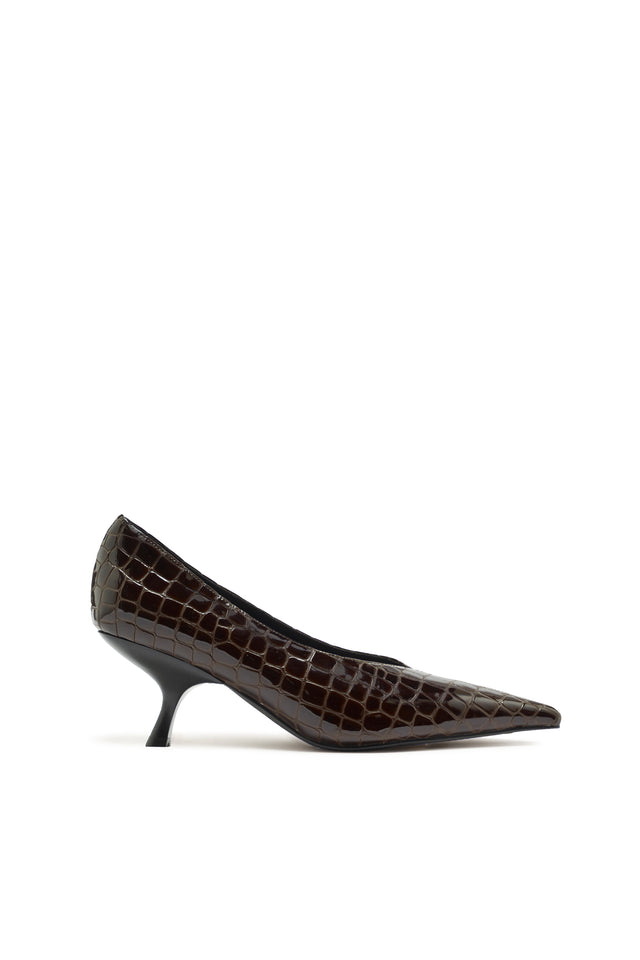 THE HILTON CHOC CROC HEEL 