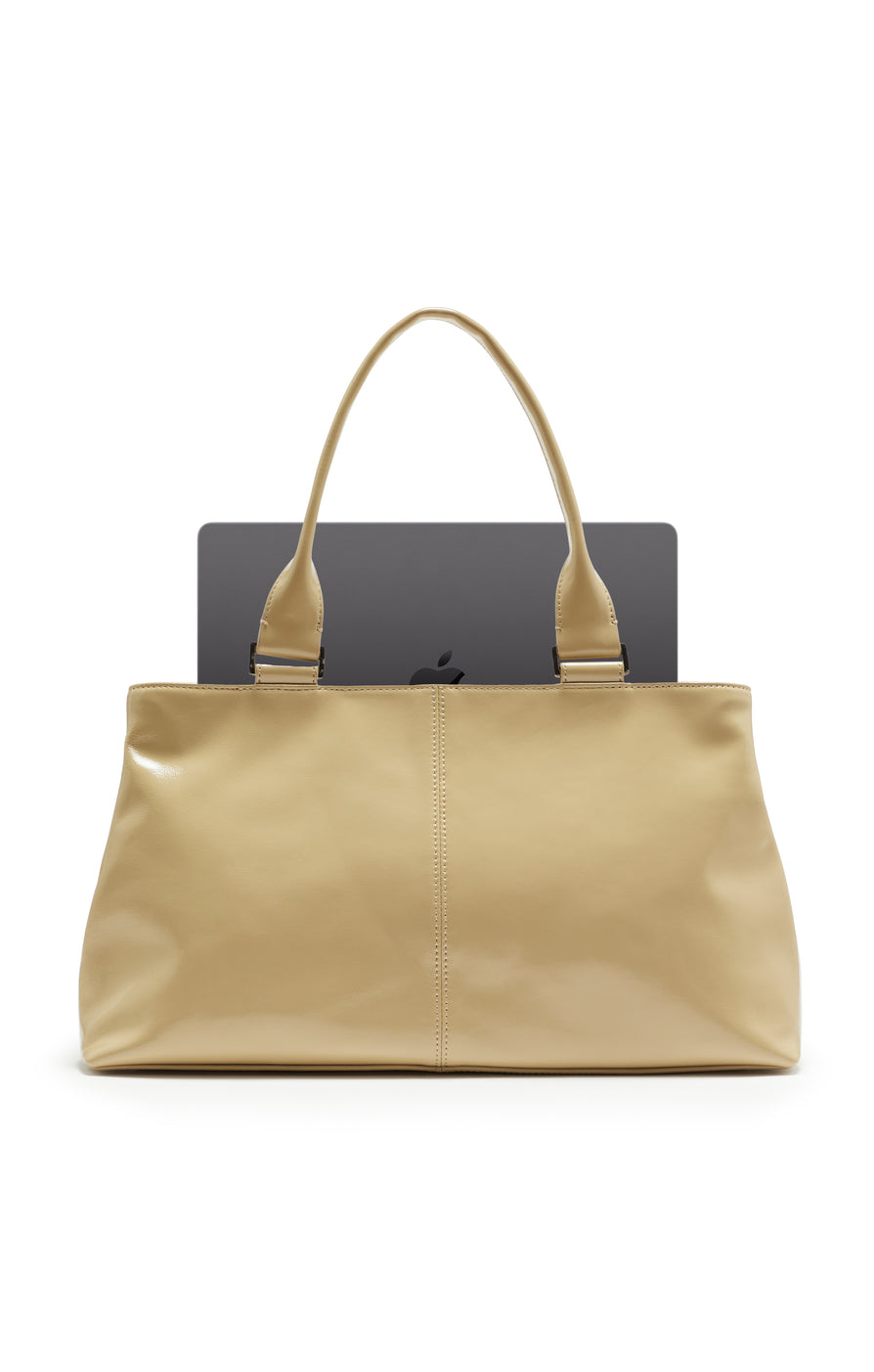 THE HUDDY BEIGE BAG | LAPTOP