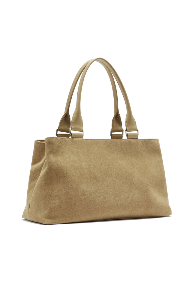 THE HUDDY BLONDE SUEDE BAG 