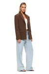 THE ISLA BROWN BLAZER | model