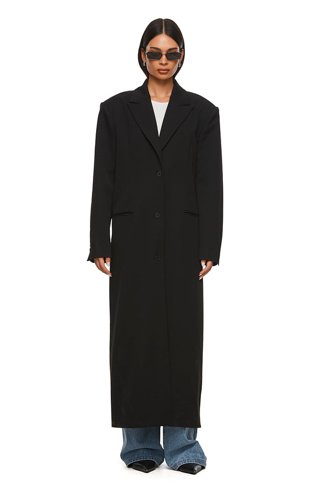 THE ISLA BLACK MAXI BLAZER 